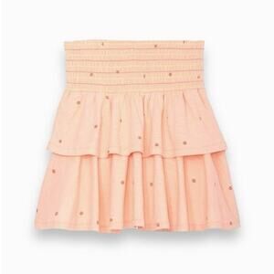 Kids Girl's Ruffled Polka Dot Layered Skirt Size 6